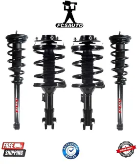 1331659l-1331659r-1345428 Fcs Auto Parts Complete Front And Rear Coil Spring Assembly Fits 01-05 Mitsubishi Eclipse