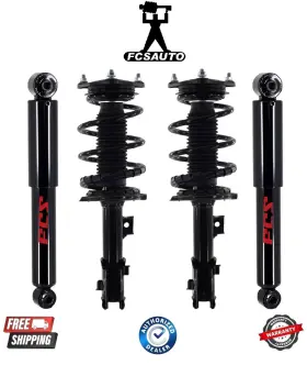 1333509l-1333509r-347072 Fcs Auto Parts Complete Front Coil Spring And Rear Shocks Absorber For 2016-2018 Kia Forte