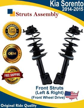 Fcs Auto Parts 2333532l Premium Quality Oe Front Struts For 2014-2015 Kia Sorento Lifetime Warranty