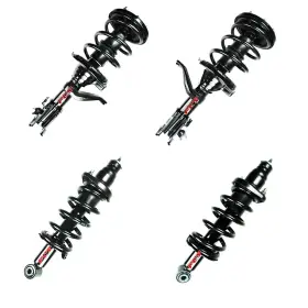 Bap-3589 Fcs Front Rear Strut And Coil Spring Assembly Set For 2002-2006 Honda Cr-v