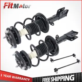 50701m080012x4-c5 Fitmotor Pair Front Side Struts Assembly Sway Bar End Links For Toyota Corolla Matrix Fwd