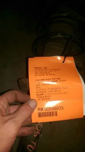 527-01919r Ford Passenger Strut Front Coupe Zx3 3 Door Fits 05 Focus 598933