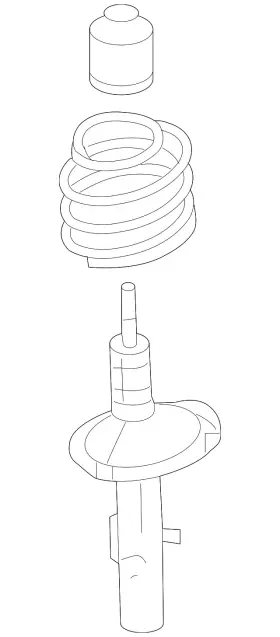 8g1z-18124-d Ford Genuine Strut