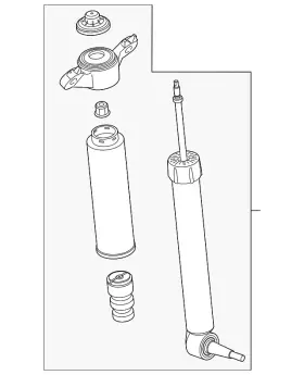 Lb5z-18125-a Ford Genuine Shock Absorber Assembly