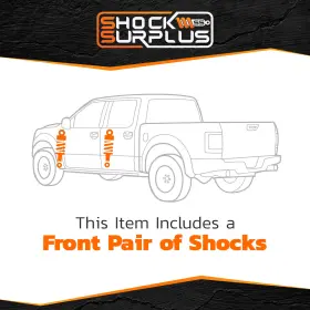 985-24-102 Fox 2.0 Performance Shocks With Reservoir Front Pair For 98-07 Ford F-250 Sd 4wd