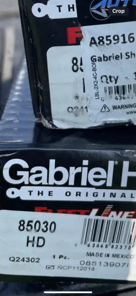85030 Gabriel Fleet Line Heavy Duty Shock Absorber
