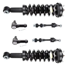 Gl820009f01 Gloryfit Front For 2005-2008 Ford F-150 2wd Complete Struts Sway Bar Tie Rod End 6 Pcs