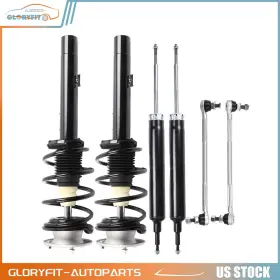 Gl839744f01 Gloryfit Front Struts Rear Shocks For 2007-2013 Bmw 328i Rwd 2006 325i Sway Bar 6 Pcs