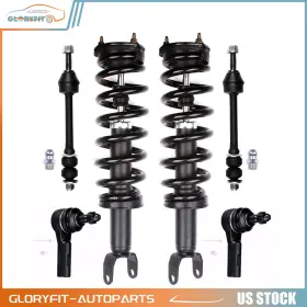 Gl841571f01 Gloryfit Front For 2009-2010 Dodge Ram 1500 4wd Complete Struts Sway Bar Tie Rod End 6pcs
