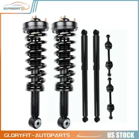 Gl842436f01 Gloryfit Front Complete Struts Rear Shocks For 2009-2013 Ford F-150 4wd Sway Bar 6 Pcs