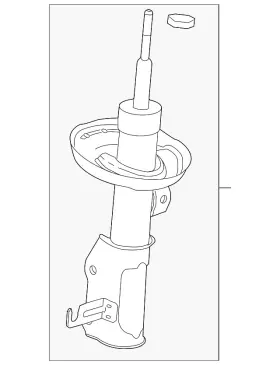 23390196 Gm Genuine Front Passenger Side Suspension Strut Assembly