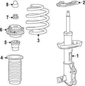 26543051 Gm Genuine Strut