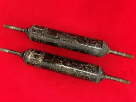 5549904 Gm Original Delco 59 1959 Corvette Front Shocks Survivor Duntov Bow Tie