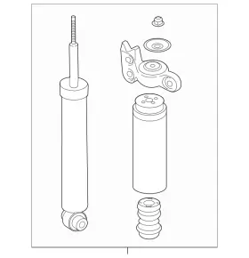 84749049 Gm Genuine Parts Rear Shock Absorber With Upper Mount