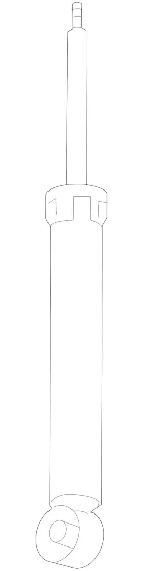 84912400 Gm Genuine Parts Rear Shock Absorber With Upper Mount