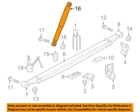 23338893 Gm Oem Rear Suspension-shock