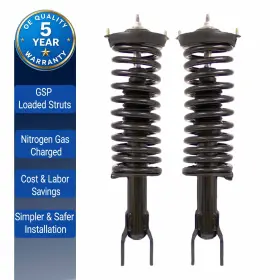 Gb2sh636 Gsp Front Pair Strut And Coil Spring Assembly Set For 1989-1997 Mercury Cougar