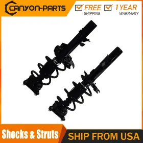 Gb2shj23 Gsp Pair Front Suspension Struts And Coil Spring Assy For 2016-18 Ford Focus
