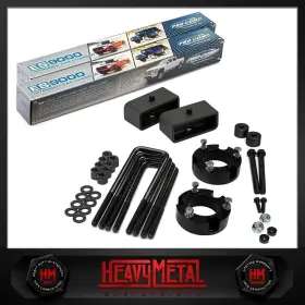 73507 Heavy Metal Suspensions 3 Inch Front 2 Rear Lift Kit Extended Shocks Diff Drop For 05-21 Toyota Tacoma
