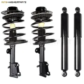 9942300 Higher-autoparts 2 Front Complete Struts Rear Shocks Fits 2001-2007 Chrysler Town And Country