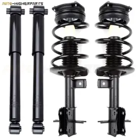 9942304 Higher-autoparts 2 Pair Complete Struts Coil Springs And Shocks For 2007-2012 Nissan Sentra