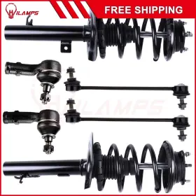 12250434 Hilamps Front Struts Sway Bars Outer Tie Rods Fits 2008-2011 Ford Focus 2.0l And 2.3l