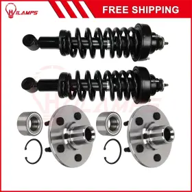 12250468 Hilamps Fits Ford Explorer Mercury Mountaineer 4pc Rear Complete Struts And Hub Bearings