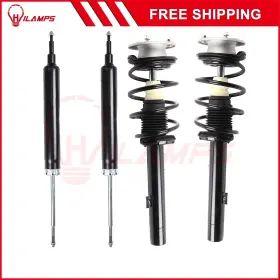 13381428 Hilamps 2x For 2008-2013 Bmw 128i 135i Front Complete Struts Mount Spring Rear Shocks