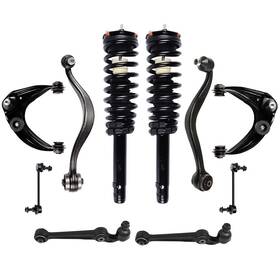 Hilamps 13545874 Struts And Upper Lower Control Arms For 2010-2012 Ford Fusion Sway Bars Front
