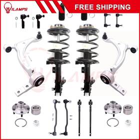 Hilamps 13886559 Strut Control Arm Wheel Bearing Hub Sway Bar For 04-08 Nissan Maxima Front