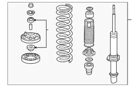 51601-sdp-a14 Honda Genuine Strut Assembly 51601-sdp-a14 Honda Genuine Strut Assembly