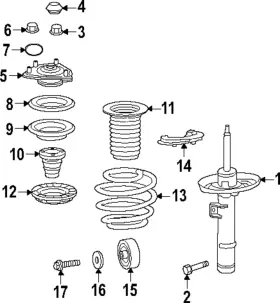 51611-30a-a02 Honda Genuine Strut