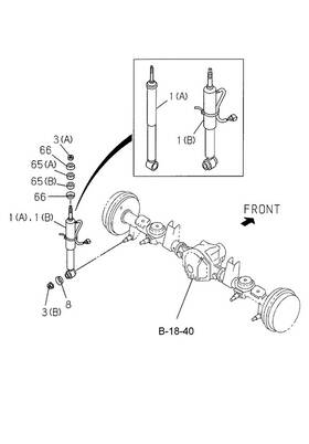 Honda 8-97124-909-4 Genuine Shock Absorber Assembly Rear