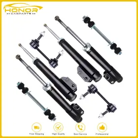 Hon83896201s Honor-carparts Front Rear Shocks For 1999-2004 Ford Mustang V6 Absorbers Sway Bar Assembly Kit