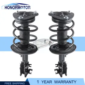 66m141425426yc366 Honormotor 2 X Front Complete Shock Struts Absorbers For 2009-2014 Nissan Maxima Fwd New