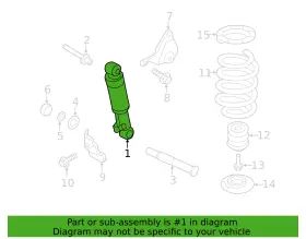 55310-4z600 Hyundai 55310 4z600 Lh/rh Rear Shock Absorber 2015-2018 Santa Fe Sport New