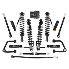 K40008t Icon Vehicle Dynamics - 3 Inch -4 X 2 -3 Tubular Uca Stage 8 Front And Rear Suspension Lift