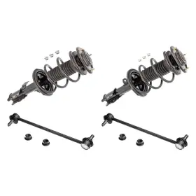 Bndl-109045 Id Select Front Complete Strut Assemblies And Stabilizer Bar Link Kit