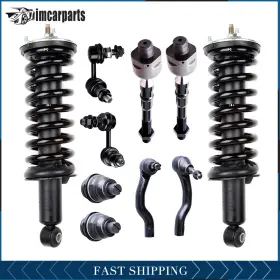 Im823782car Imcarparts For 05-12 Frontier Pathfinder Xterra Front Struts Sway Links Tie Rods Ball Joint