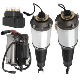 11925298 Joy2buy 4pcs L R Air Suspension Strut Shocks Compressor Relay For Audi A8 D3 S8 Sedan