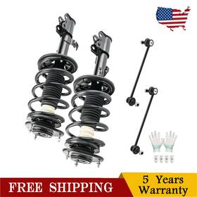 Kac 4saa23e 4pcs Front Complete Struts And Sway Bar Links For 2003-2008 Toyota Corolla 1.8l