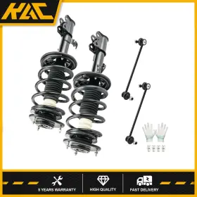 Kx4saa23e00-dy Kac For 2003-2008 Toyota Corolla Front Struts With Coil Spring And Sway Bar Links Kit