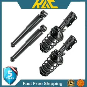 Onl501370 Kac Front Rear Struts Coil Spring Shocks Absorber For Chevy Cobalt 05-10 Hhr 06-11