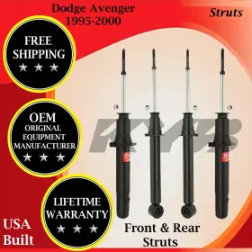 341141 Kyb Oem Front And Rear Struts For 1995-2000 Dodge Avenger Lifetime Warranty