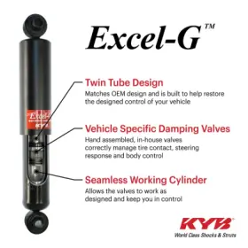 3418001 Kyb For 14-18 Bmw X5 / 15-19 X6 Exc. Elec. Cont. Susp. Excel-g Strut - Front