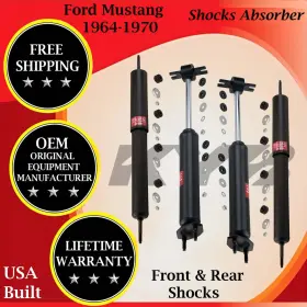 343146 Kyb Genuine Oem Front And Rear Shocks For 1964-1970 Ford Mustang Lifetime Warranty