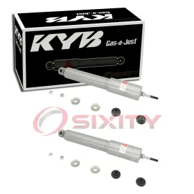 C184 Kyb Gas-a-just 7-18 2 Pc Front Shock Absorbers For 1992-2000 Ford E-350 Econoline Fq