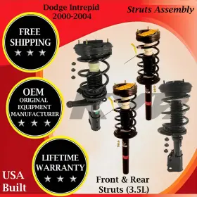 Sr4061 Kyb Oem Front And Rear Struts For 2000-2004 Dodge Intrepid 3.5l Lifetime Warranty