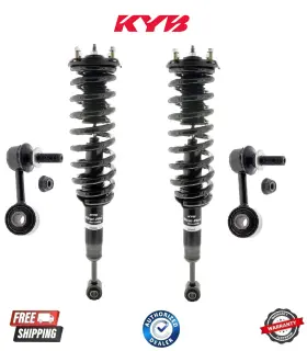 Sr4465-sr4466-gs86870-gs86822 Kyb Complete Front Suspension Strut And Sway Bar Fits 07-21 Toyota Tundra