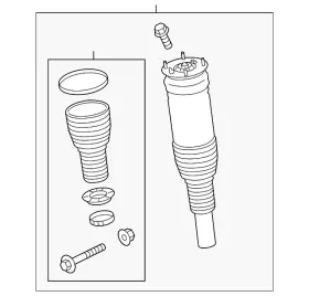Lr087084 Land-rover Genuine Strut Assembly
